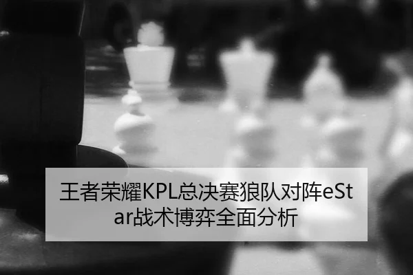 王者荣耀KPL总决赛狼队对阵eStar战术博弈全面分析